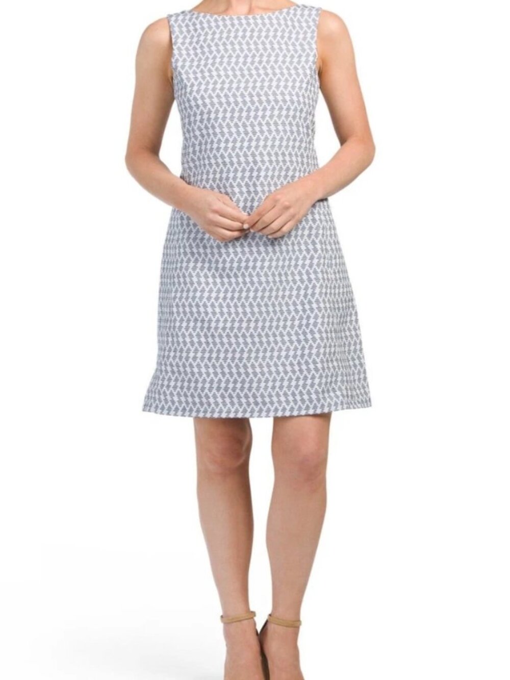 THEORY Mivrill Brisk Blue Multi Mayview Dress Size 8 NWT $215